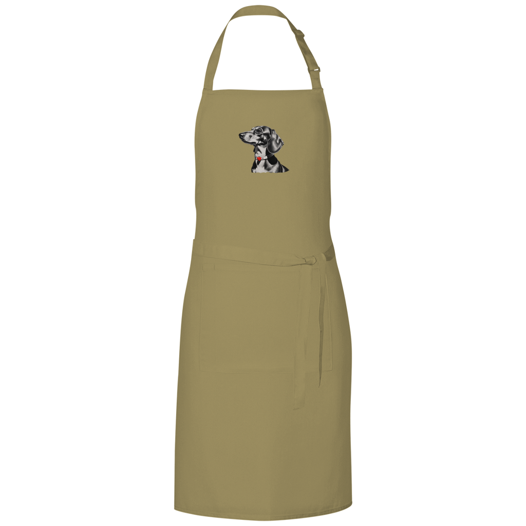 Dackel Grillschürze | Kohlezeichnung | GLAM ART