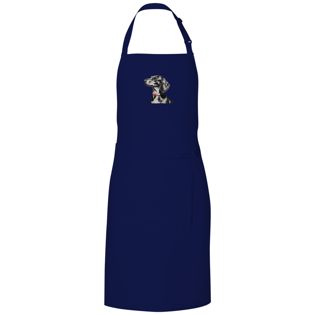 Dackel Grillschürze | Kohlezeichnung | GLAM ART