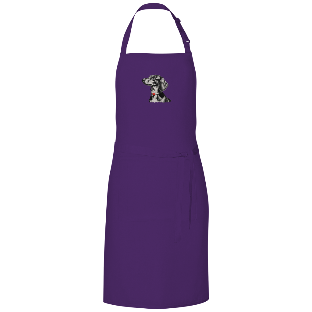 Dackel Grillschürze | Kohlezeichnung | GLAM ART