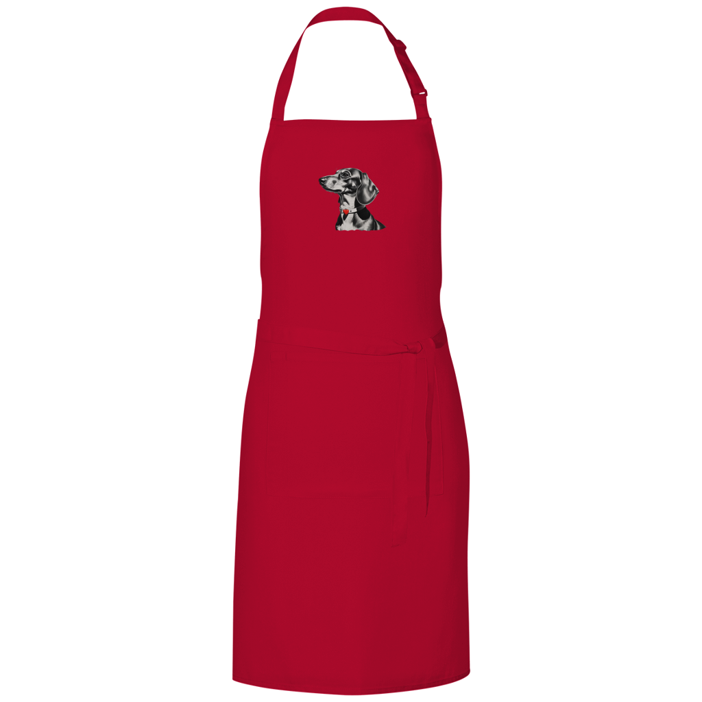 Dackel Grillschürze | Kohlezeichnung | GLAM ART