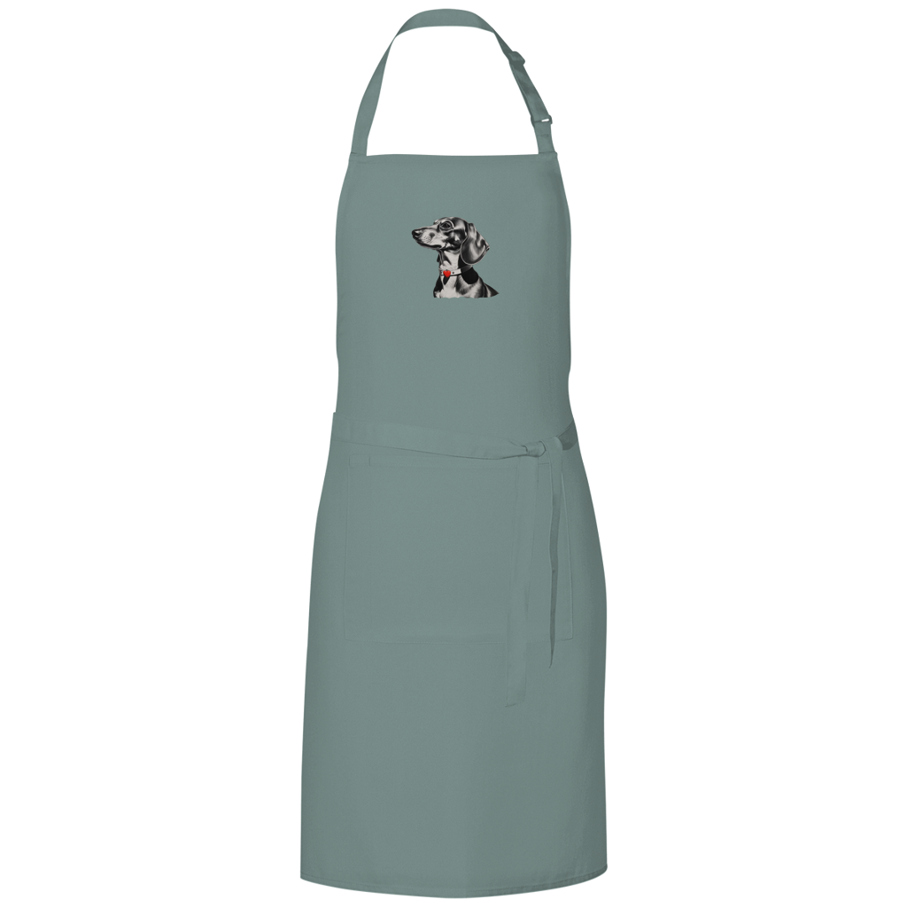 Dackel Grillschürze | Kohlezeichnung | GLAM ART