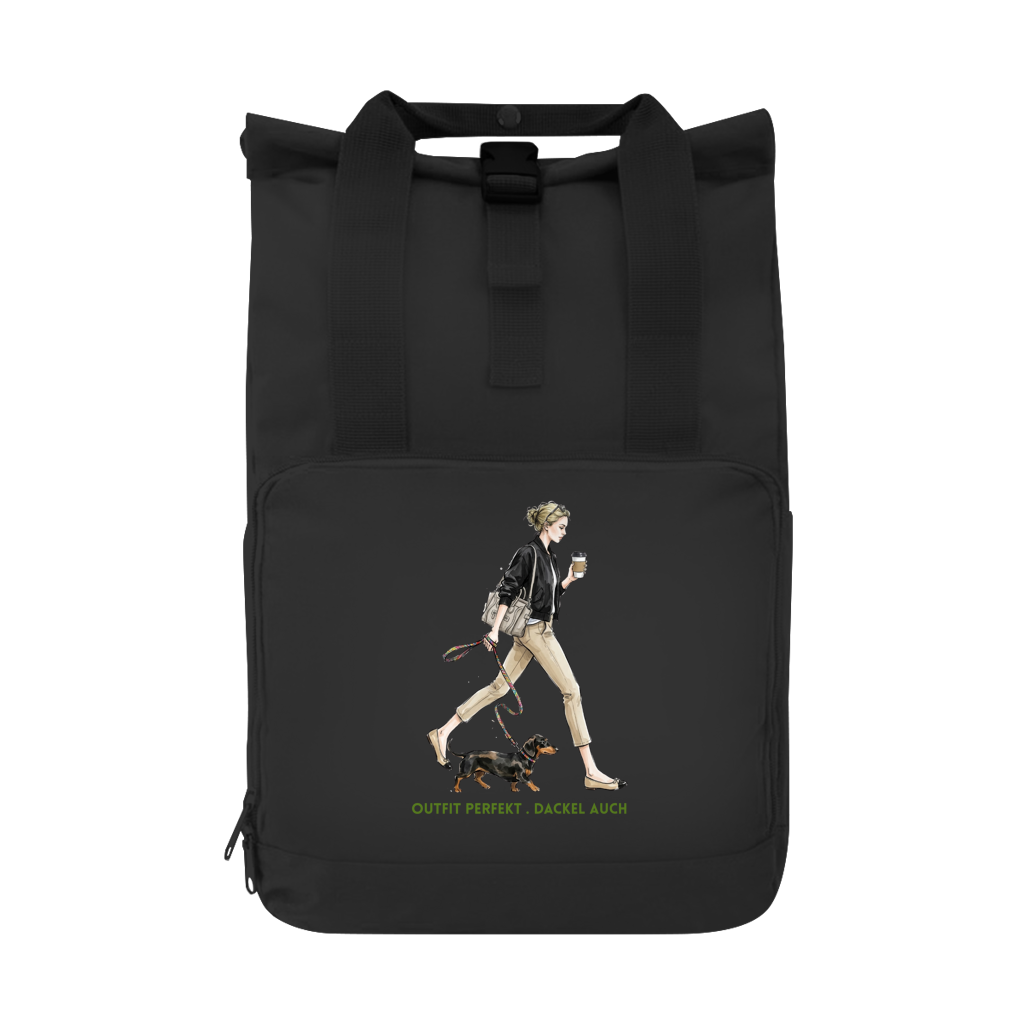 Dackel Rucksack nachhaltig | Koffer gepackt. Dackel dabei | GLAM ART