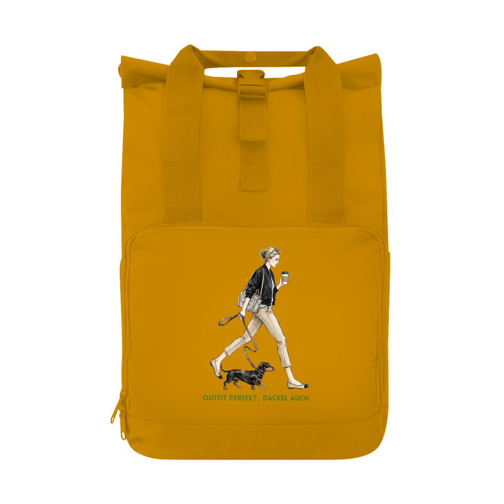 Dackel Rucksack nachhaltig | Koffer gepackt. Dackel dabei | GLAM ART