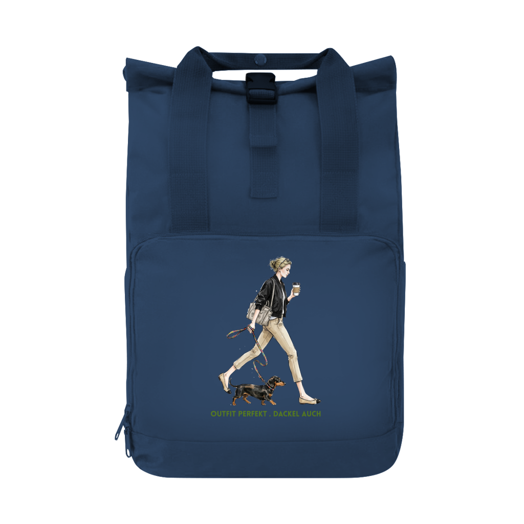 Dackel Rucksack nachhaltig | Koffer gepackt. Dackel dabei | GLAM ART