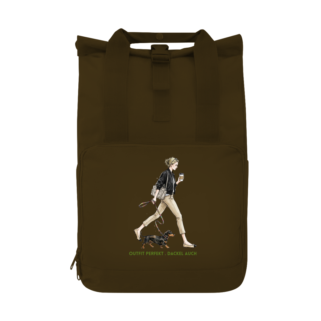 Dackel Rucksack nachhaltig | Koffer gepackt. Dackel dabei | GLAM ART