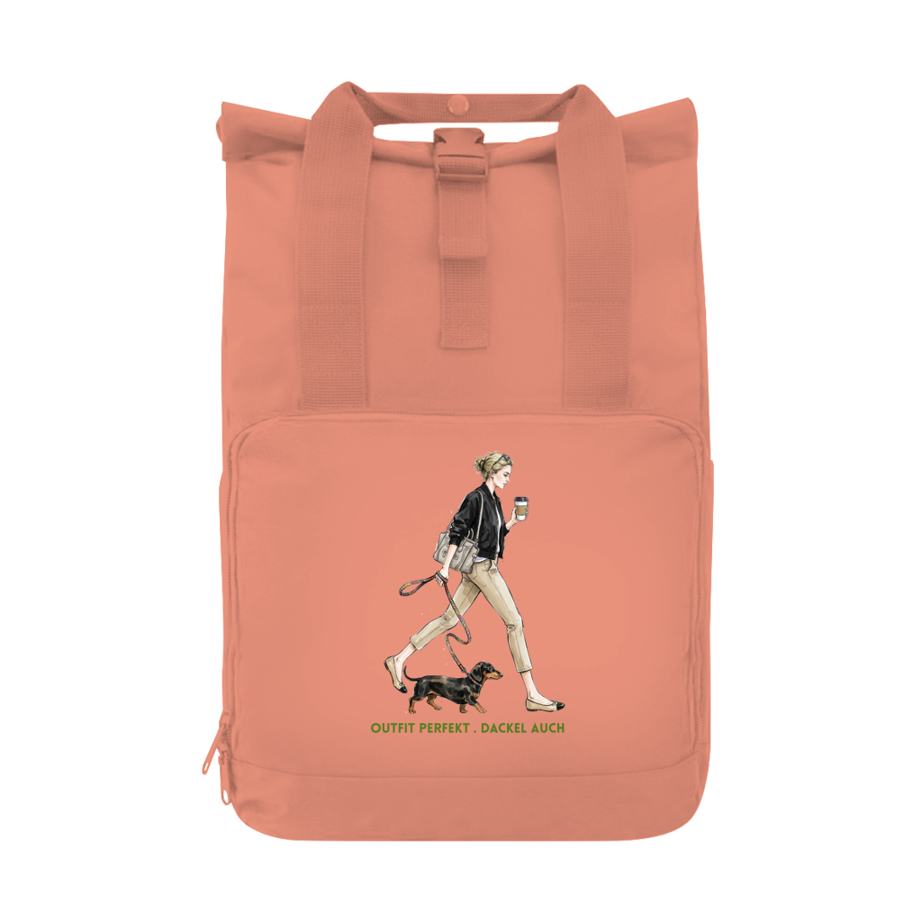 Dackel Rucksack nachhaltig | Koffer gepackt. Dackel dabei | GLAM ART