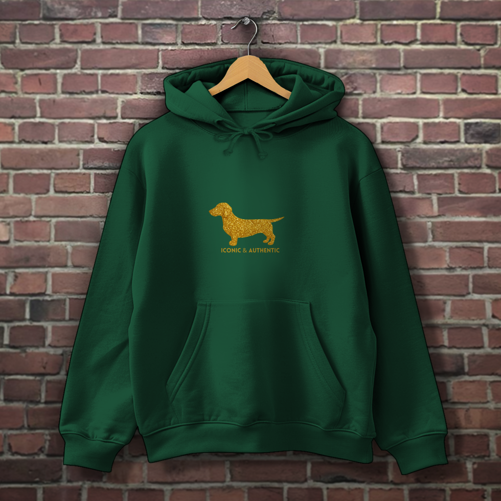 Dackel Hoodie Gold Edition | Rauhaar & Kurzhaar | GLAM ART