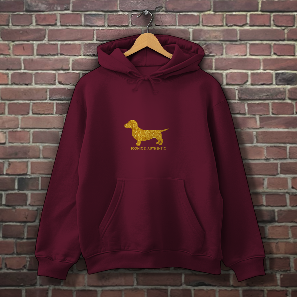 Dackel Hoodie Gold Edition | Rauhaar & Kurzhaar | GLAM ART