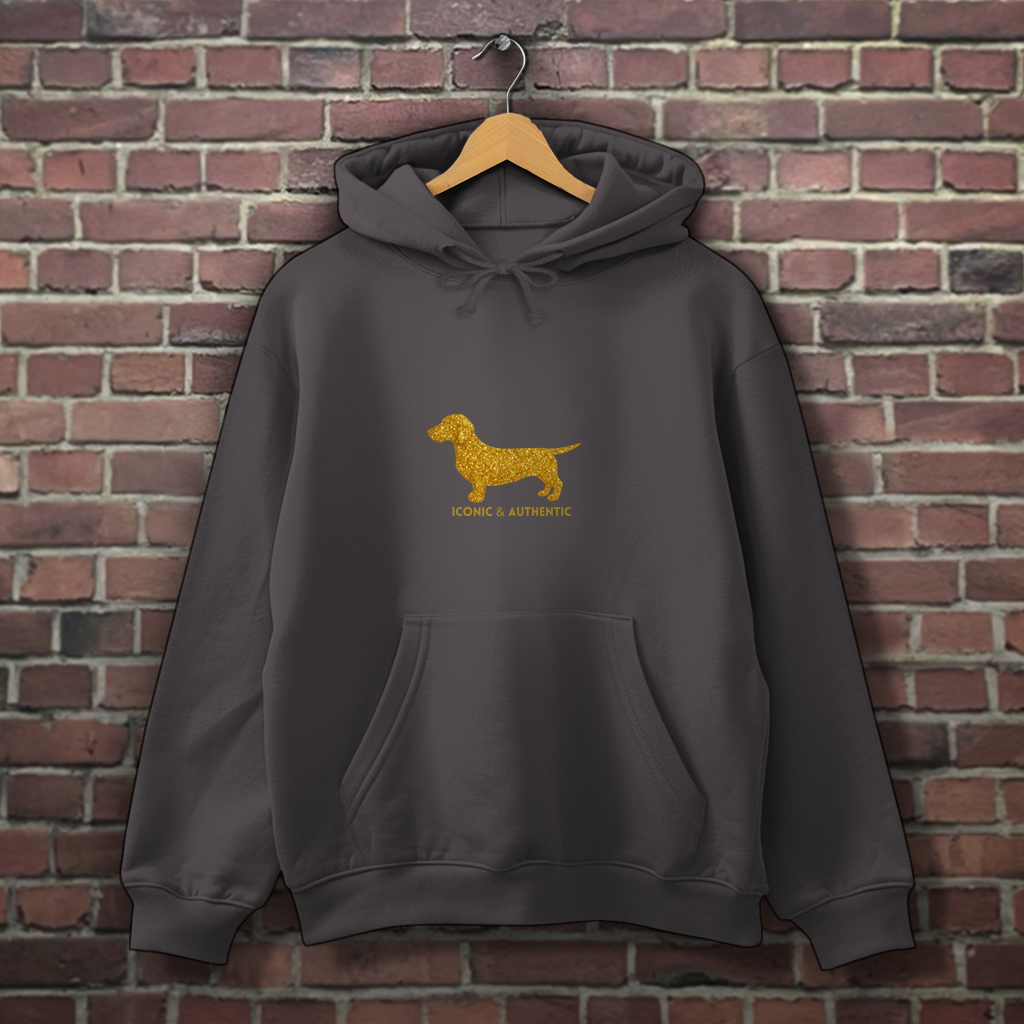Dackel Hoodie Gold Edition | Rauhaar & Kurzhaar | GLAM ART