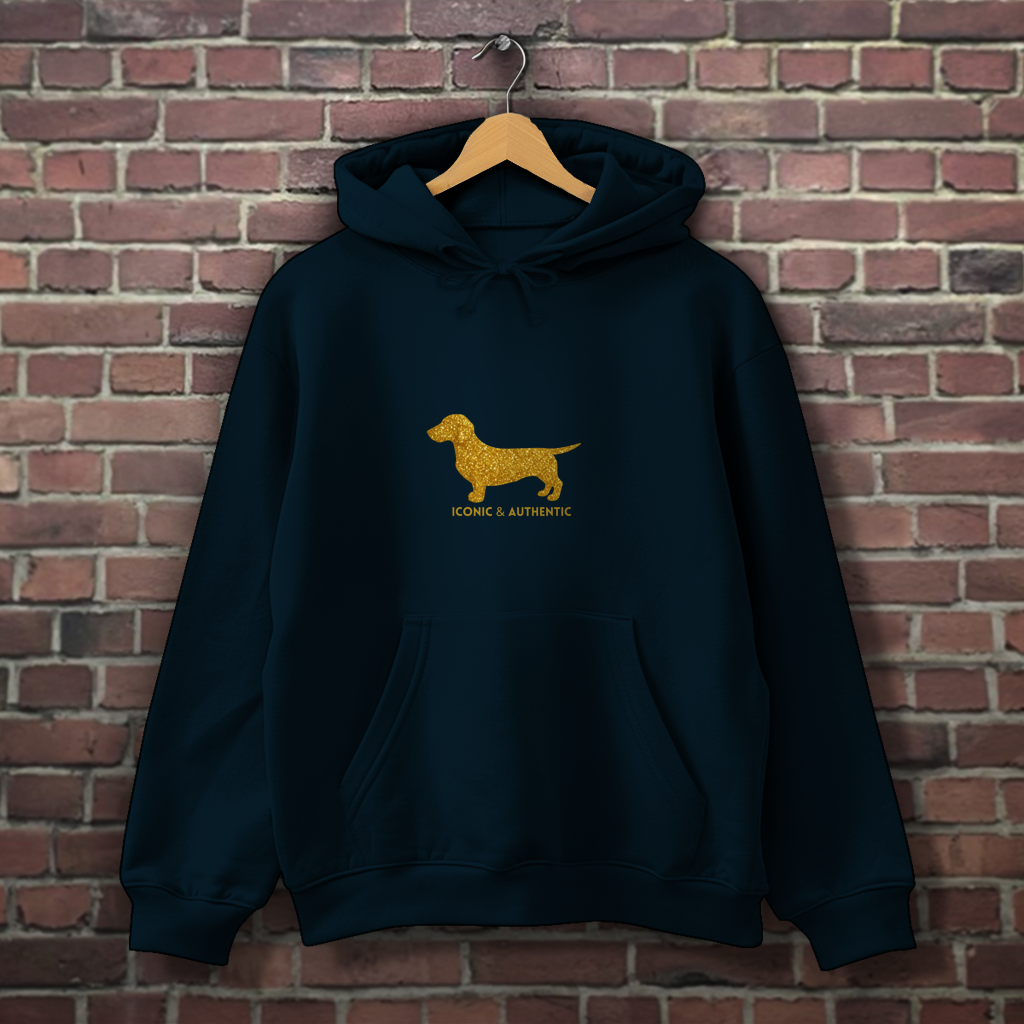 Dackel Hoodie Gold Edition | Rauhaar & Kurzhaar | GLAM ART
