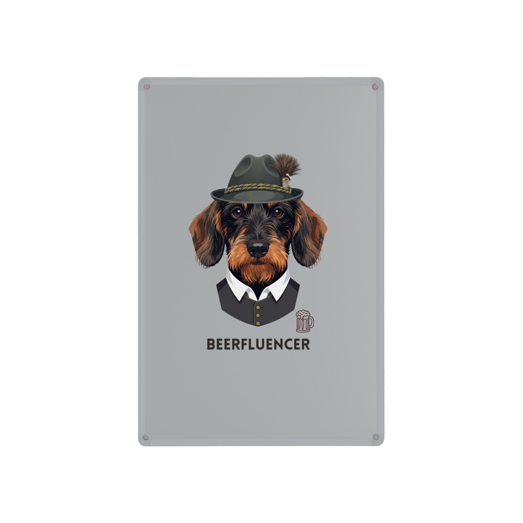 Blechschild Beerfluencer