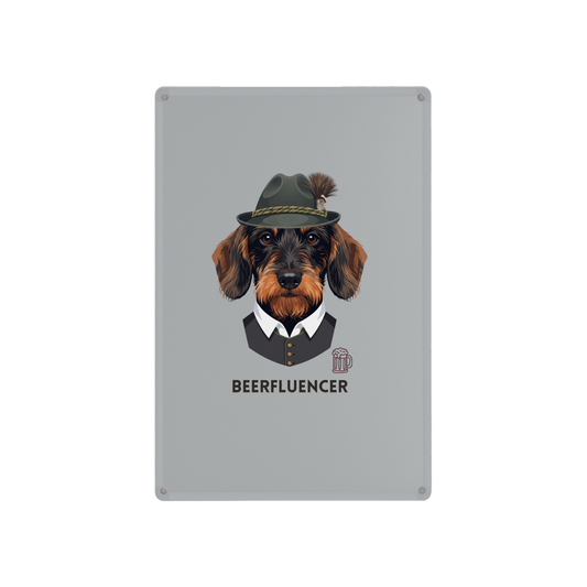 Blechschild Beerfluencer