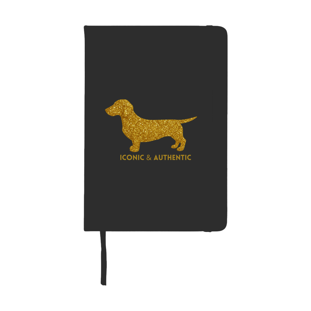 Notizbuch Dackel Design - Gold Edition Kurzhaar