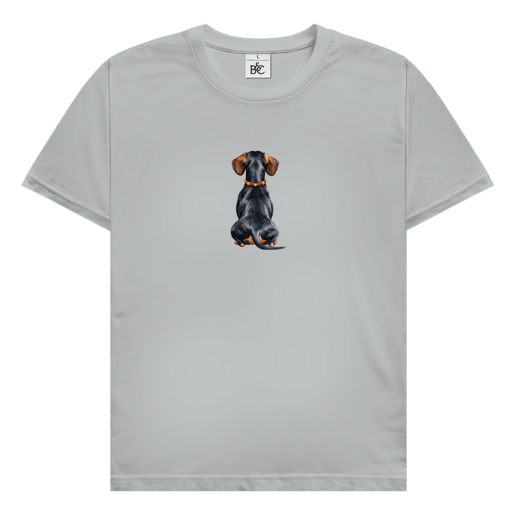 Unisex T-Shirt Black Tan Dackel Design