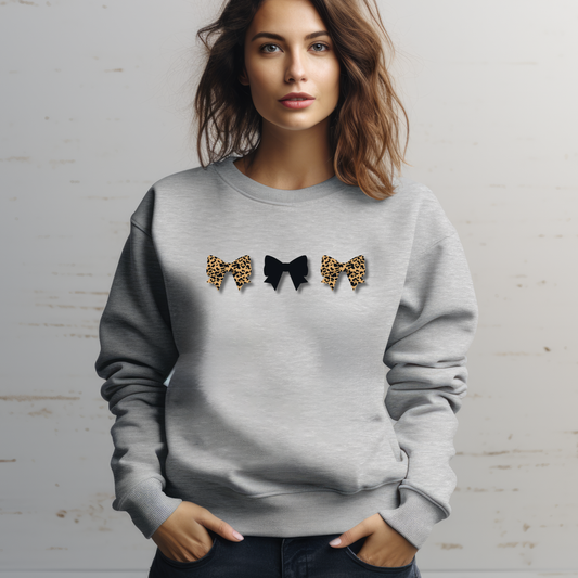 Damen Premium Bio Sweatshirt Schleifen Design
