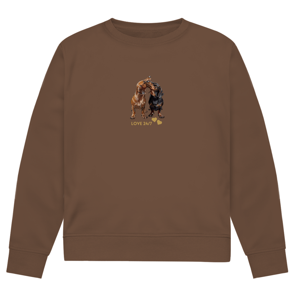 Premium Bio Sweatshirt Unisex für Sie&Ihn - Geschenkidee für Dackel Freunde