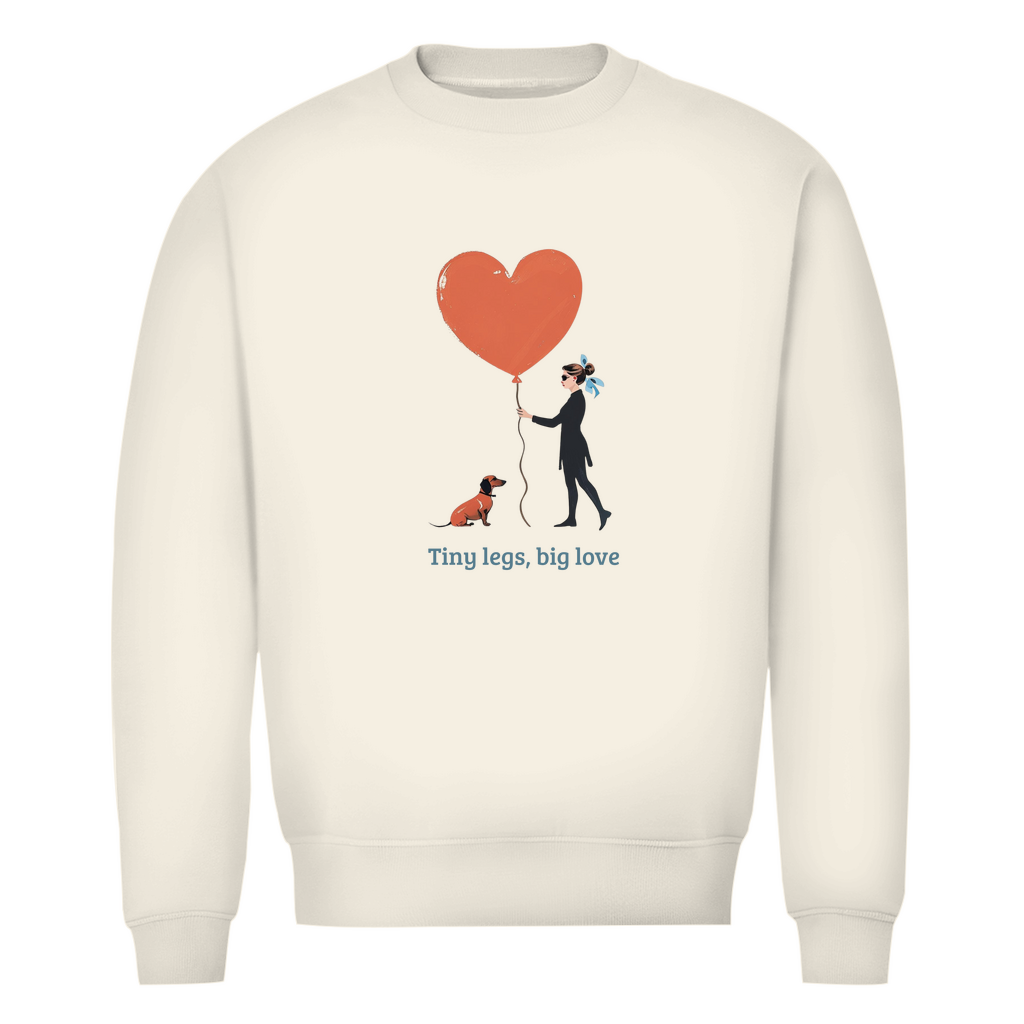 Damen Premium Bio Sweatshirt Dackel Couture Shirt Damen