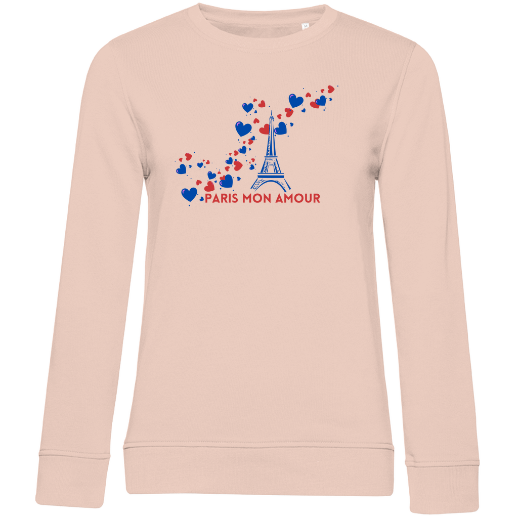 Sudadera de mujer de moda con estampado "paris mon amour" 