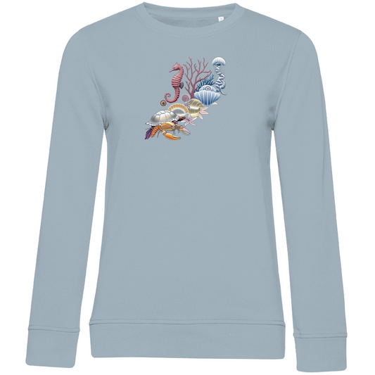 Damen Swearshirt Hellblau