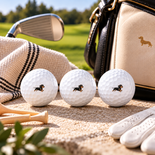 Dackel Golfbälle im 3er-Set