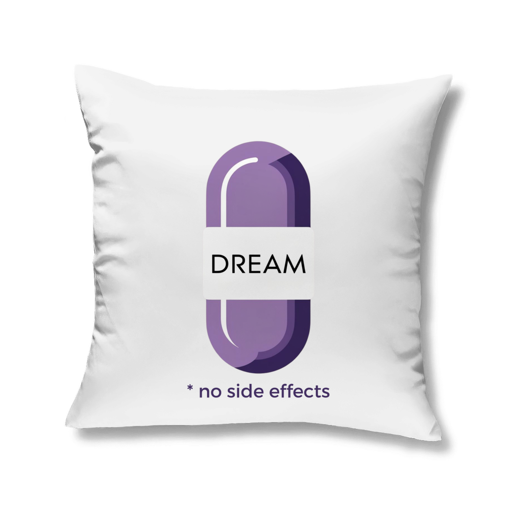 Deko Kissen mit lustigem DREAM Motiv -