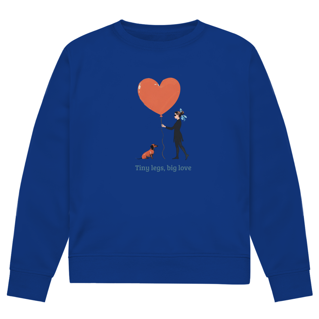 Damen Premium Bio Sweatshirt Dackel Couture Shirt Damen