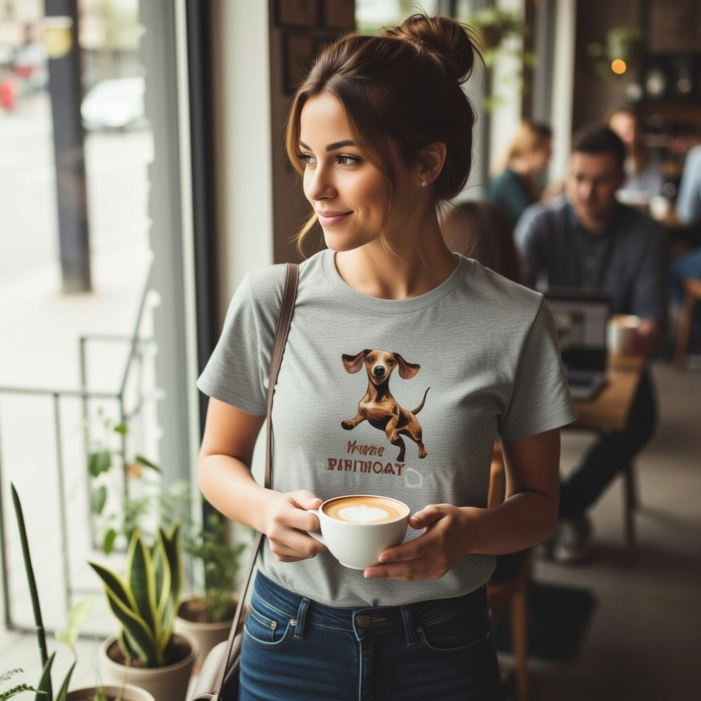 Unisex T-Shirt "Happy Birthday Dackel"- oversized als Geschenkidee für Sie & Ihn