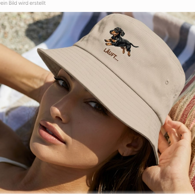 Bucket Hat „Läuft“ – Stylischer UV-Schutz für Dackelfreunde