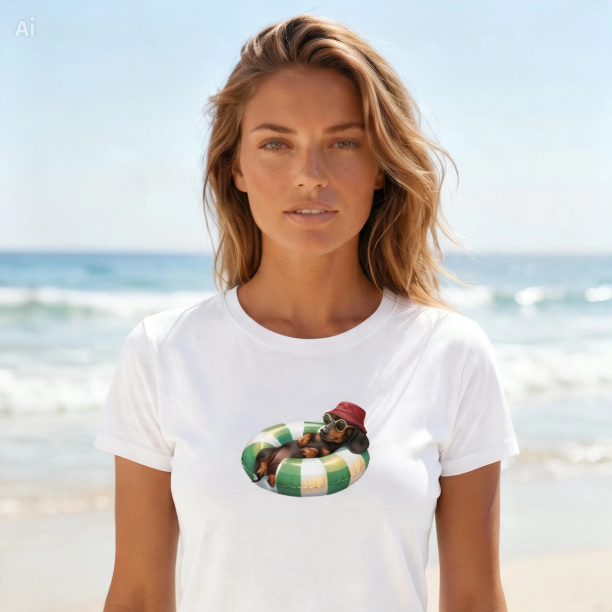 Unisex T-Shirt Sommer Sonne Style — Partnerlook 2er Pack (S + M)