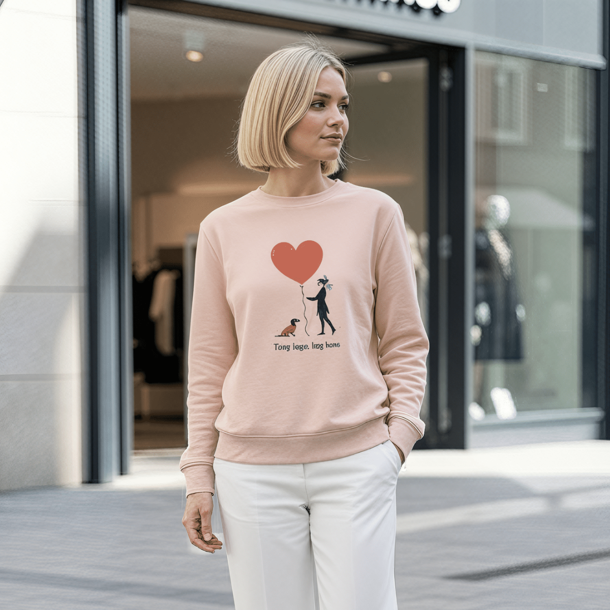 Dackel Couture Sweatshirt Damen – Premium Bio-Baumwolle