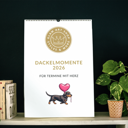 Wandkalender "Dackelmomente"2026 – Geschenkidee für Dackel Liebhaber und Hundefreunde