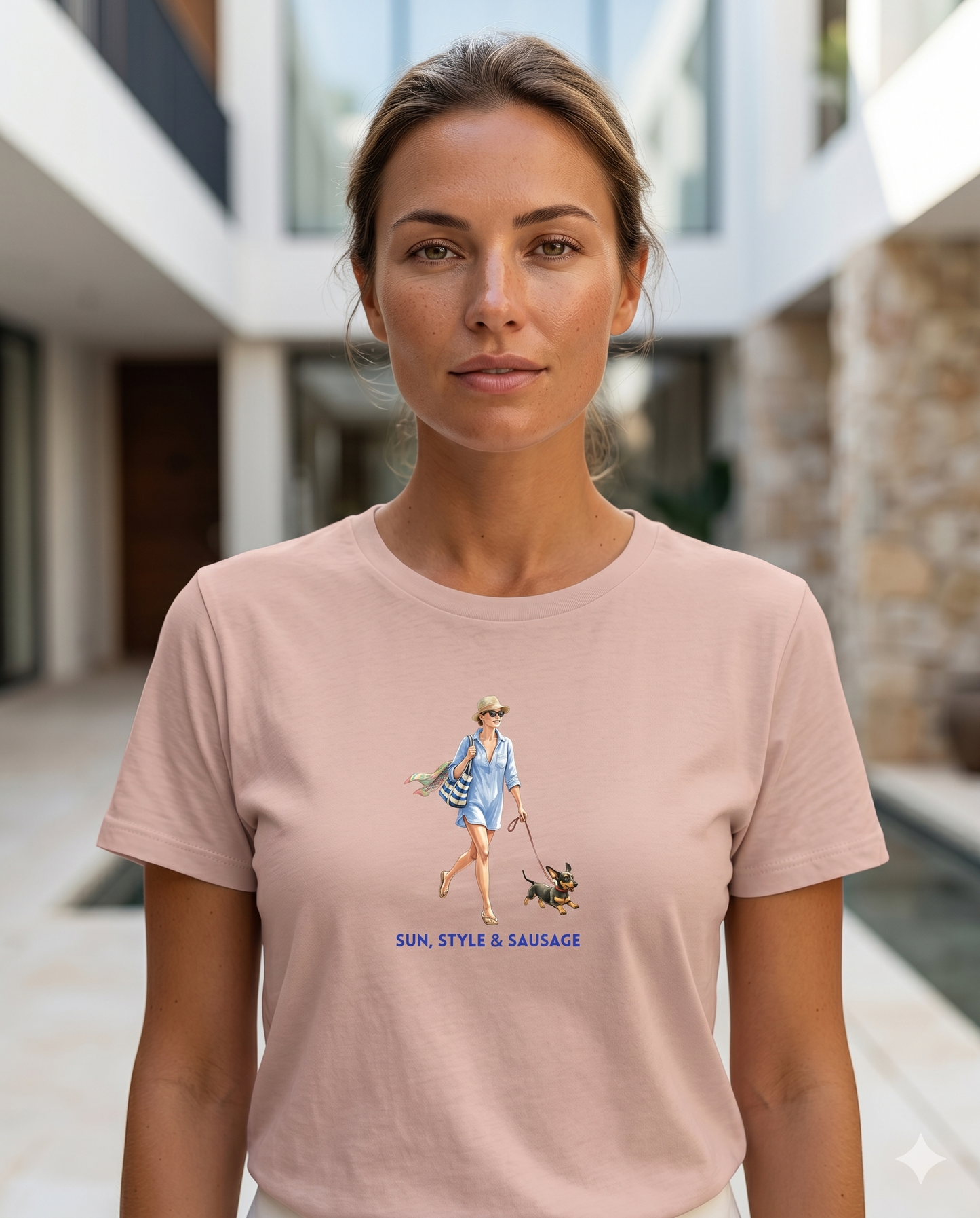 Damen Premium Bio T-Shirt – Sun, Style & Sausage