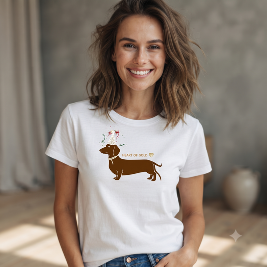 Camiseta de mujer con estampado divertido de perro pug 