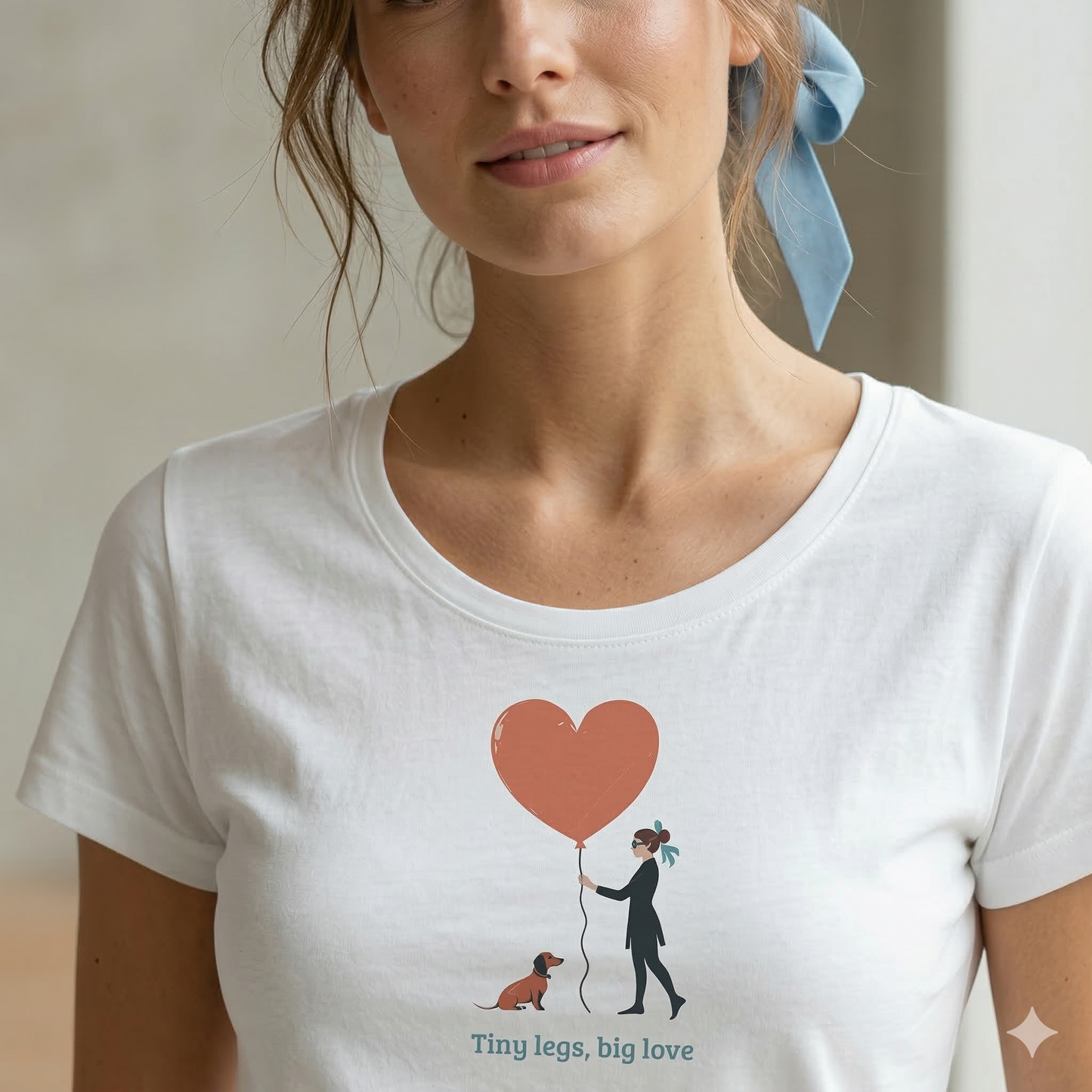 Couture T-Shirt Dackel Design Tiny legs big love