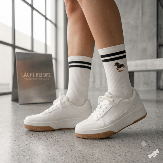 Socken mit Streifen Läuft