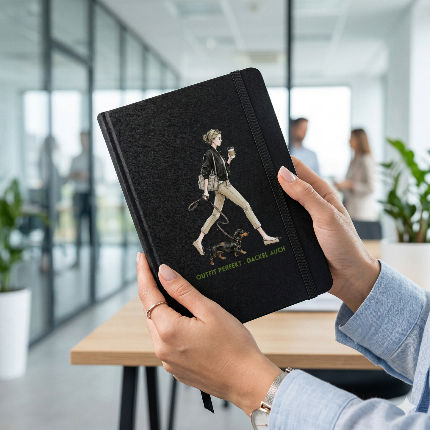 Notizbuch mit Dackel Design - Outfit perfekt.Dackel auch