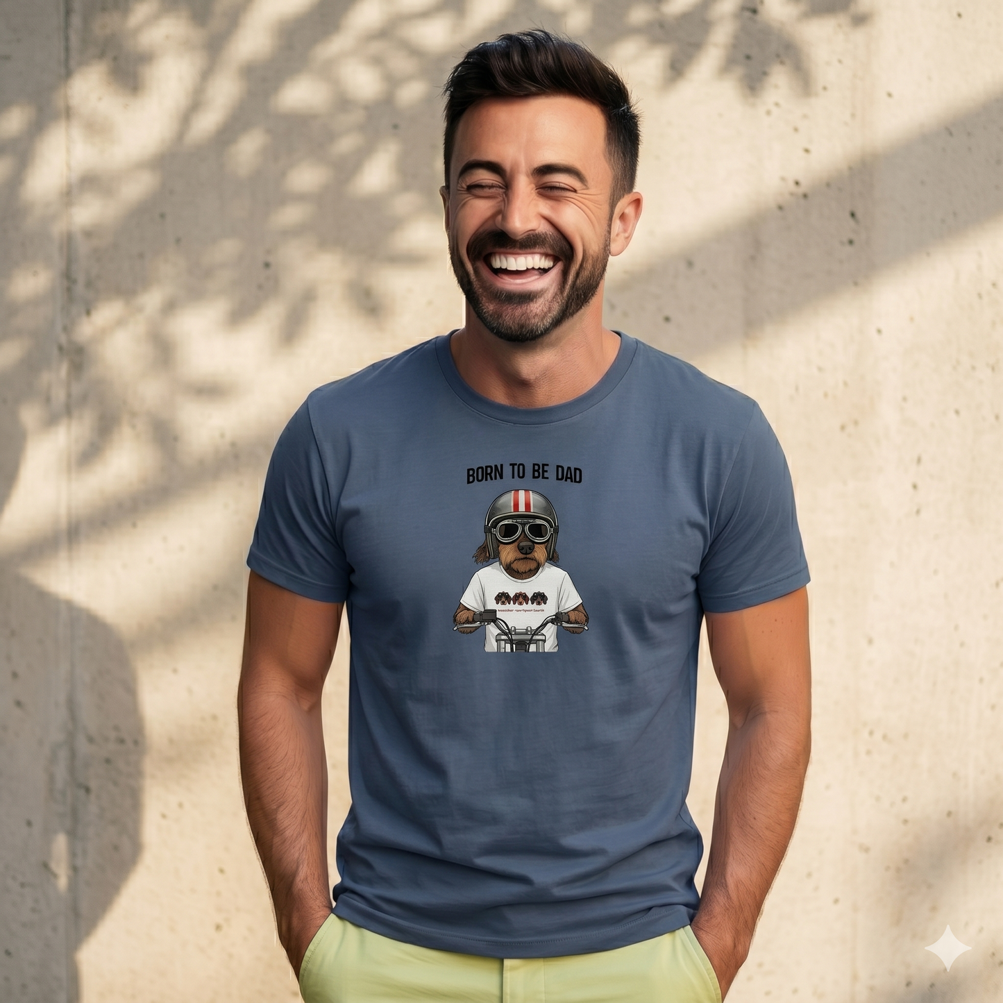 Männer T-Shirt mit Dackel Motiv Born to be Dad