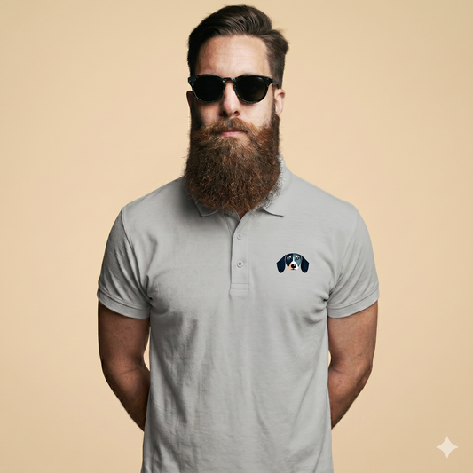 Camiseta polo para hombres con divertida impresión de perro pug 