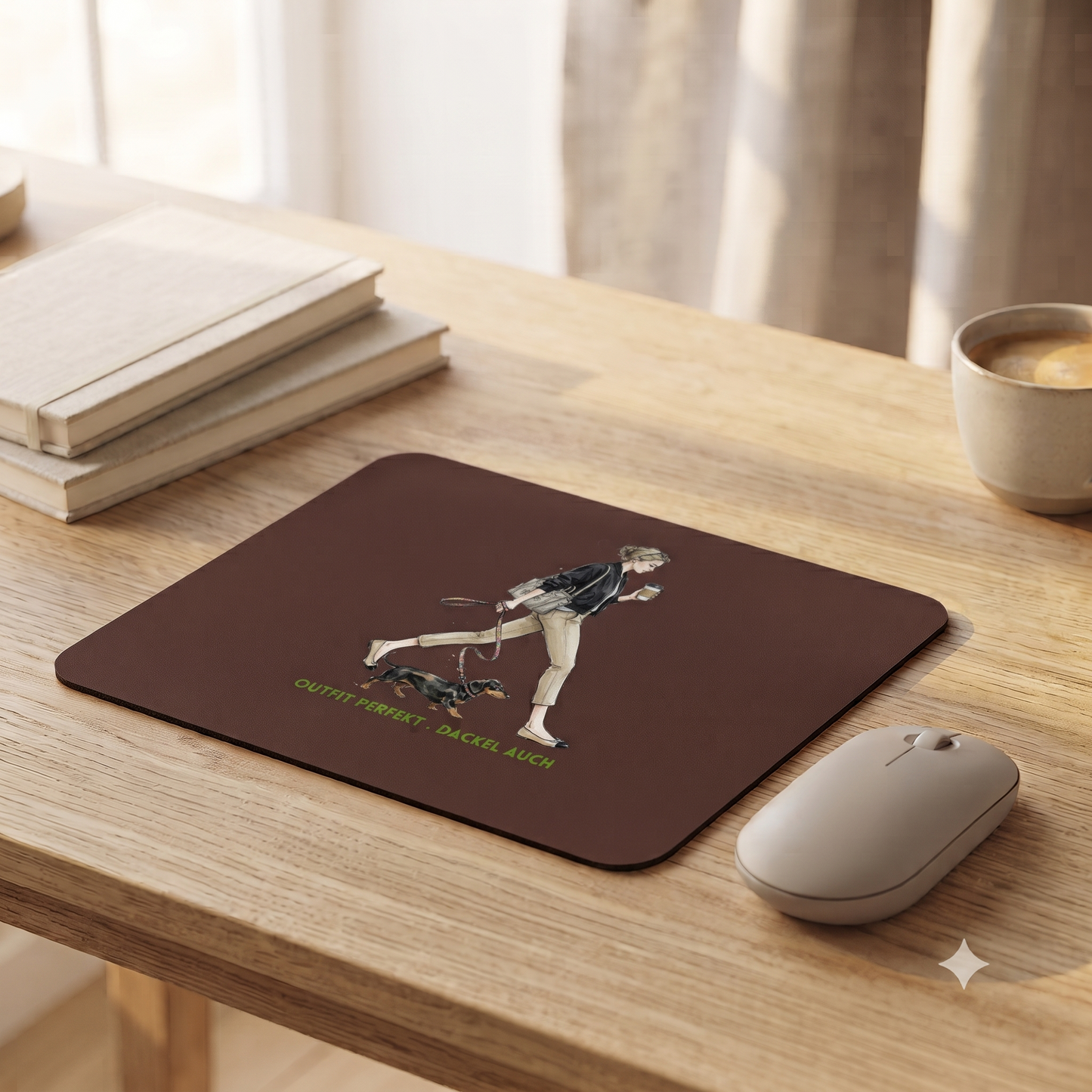 Mousepad Outfit perfekt. Dackel auch