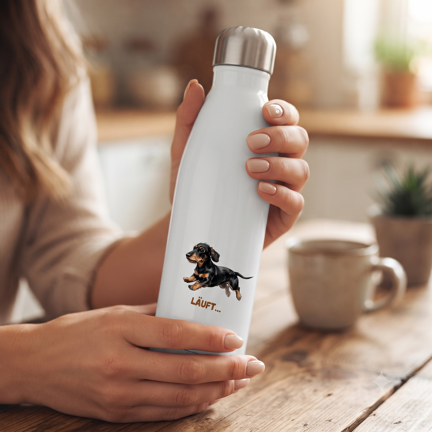 Dackel Thermoflasche | Läuft | GLAM ART