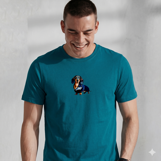 Angesagtes Herren T-Shirt mit Dackel Druck