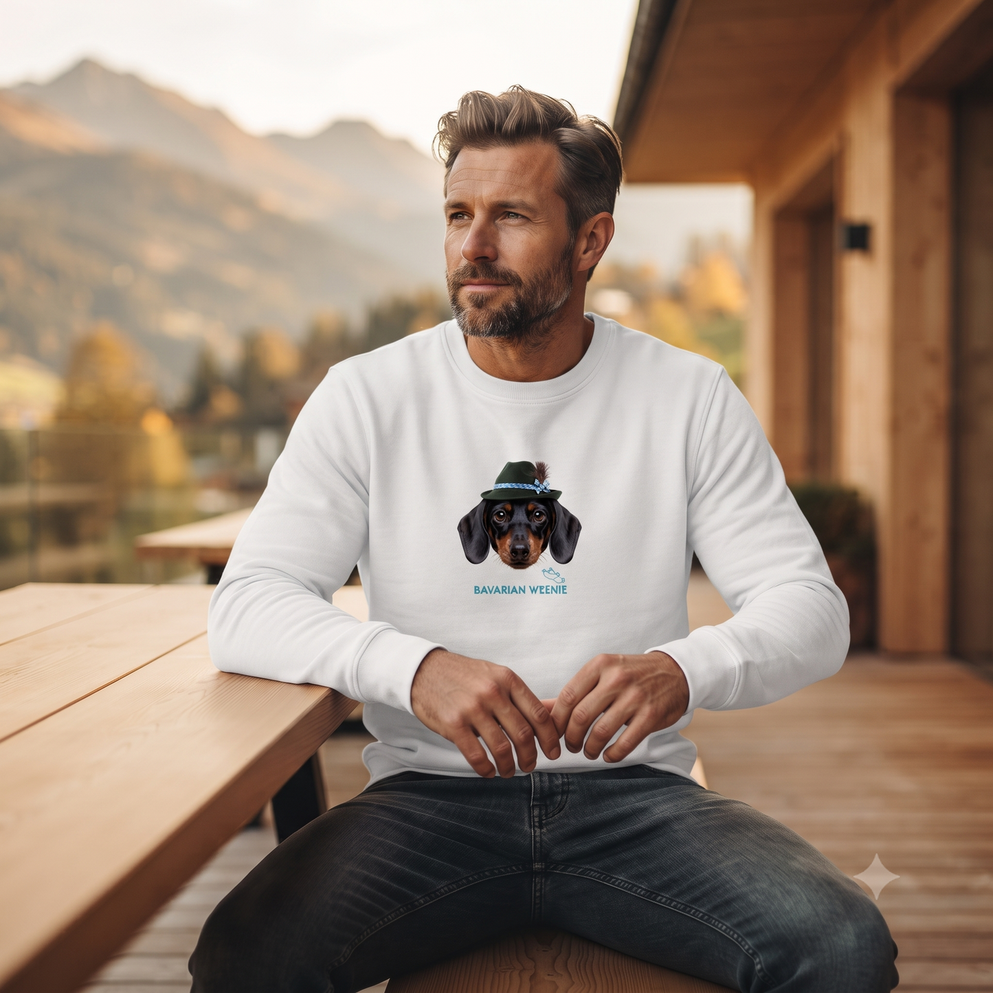 Herren Sweatshirt Bavarian Weenie