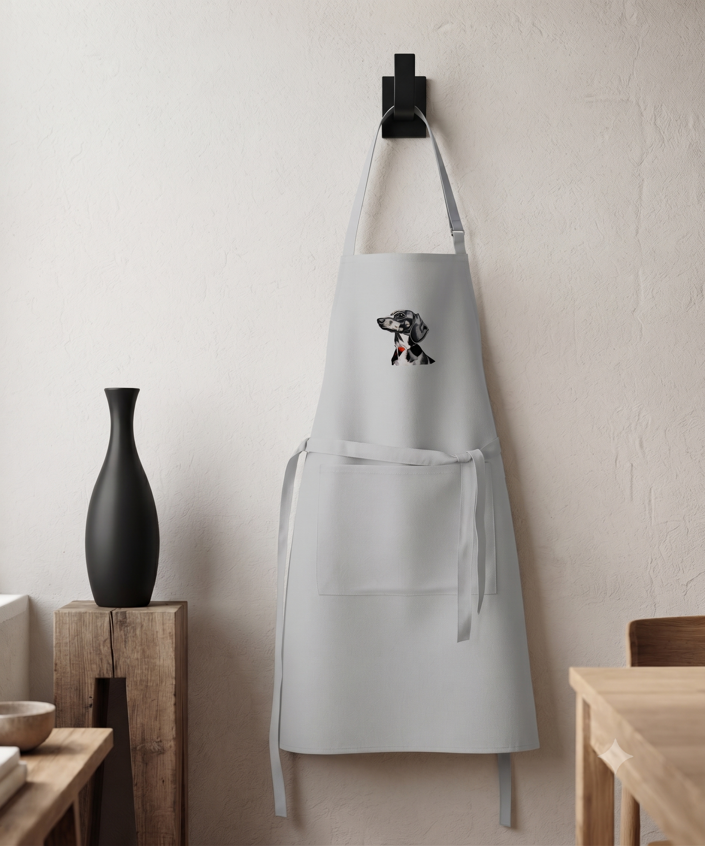 Dackel Grillschürze | Kohlezeichnung | GLAM ART