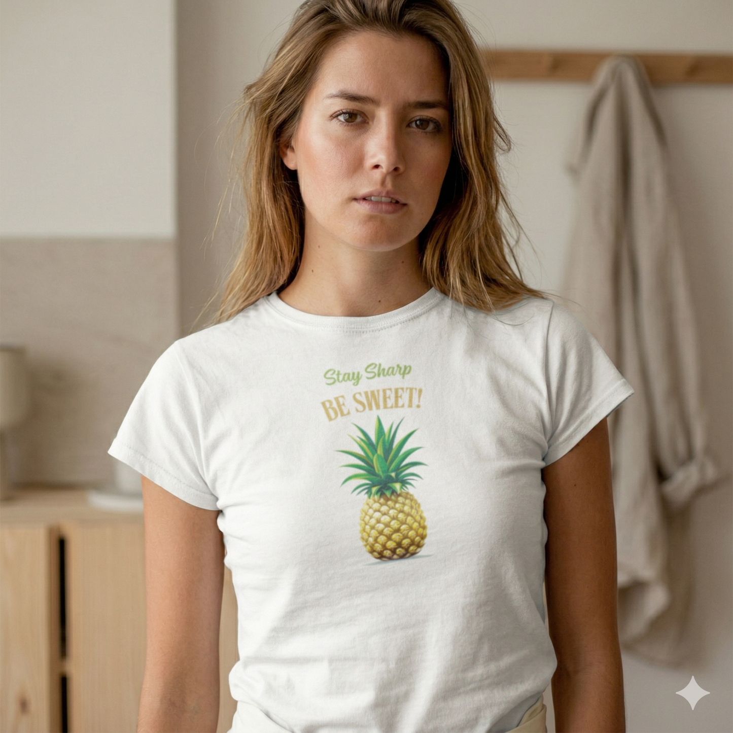 Damen Premium Bio T-Shirt Pineapple Hochsommer Shirt