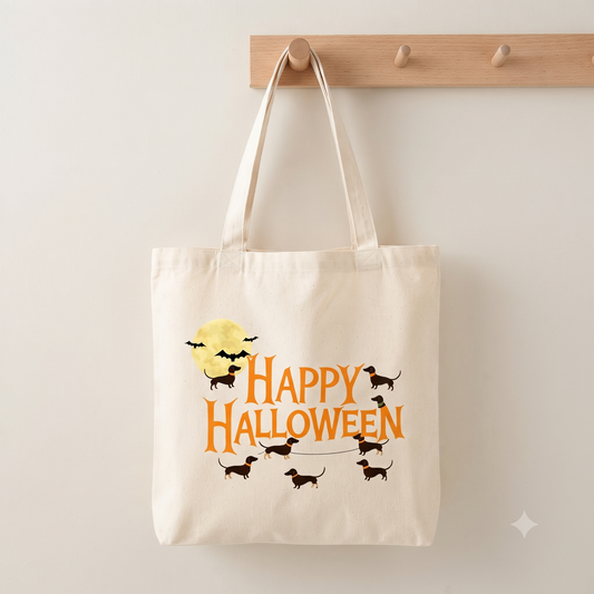 Tote Bag mit Happy Halloween Motiv
