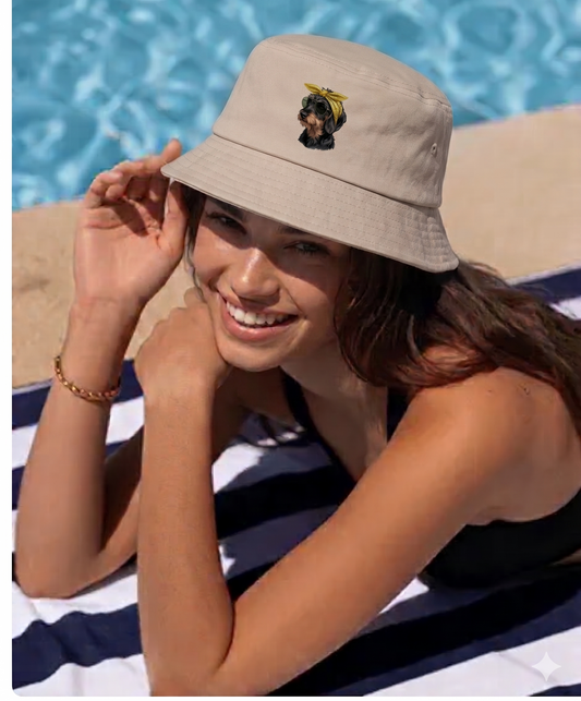 Trendy Bucket Hat mit Weenie Chic Design
