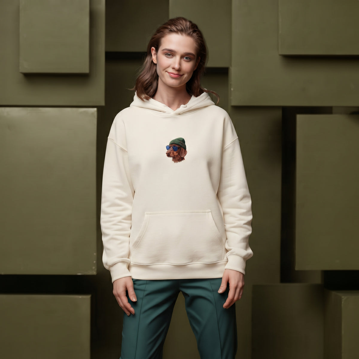 Unisex Premium Bio Hoodie Weenie Beanie Glatthaar