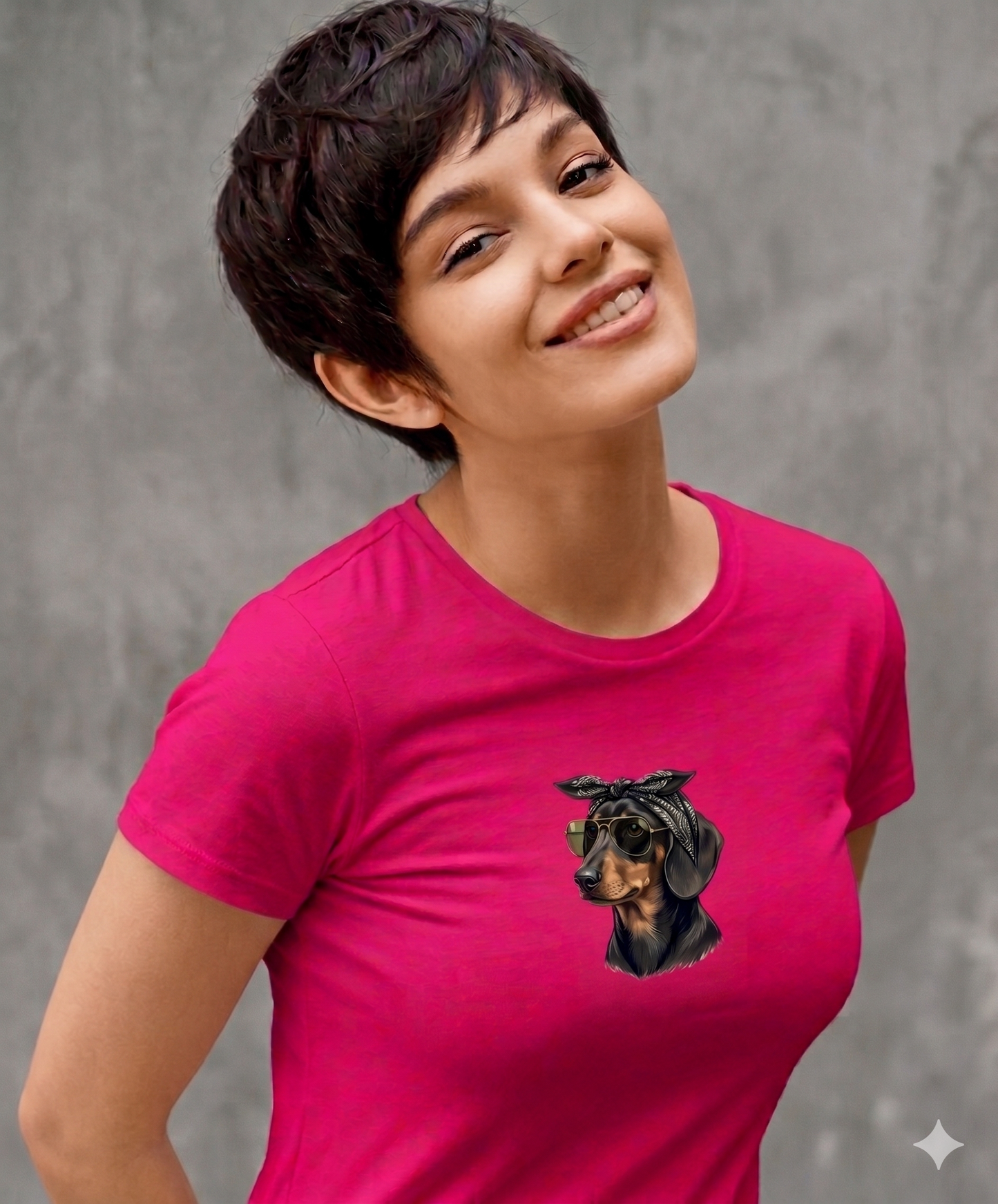 Damen Premium Bio T-Shirt Weenie Chic Club - Black Tan Design