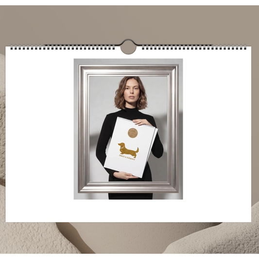 Dackel Motiv Wandkalender 2027 - Geschenkidee