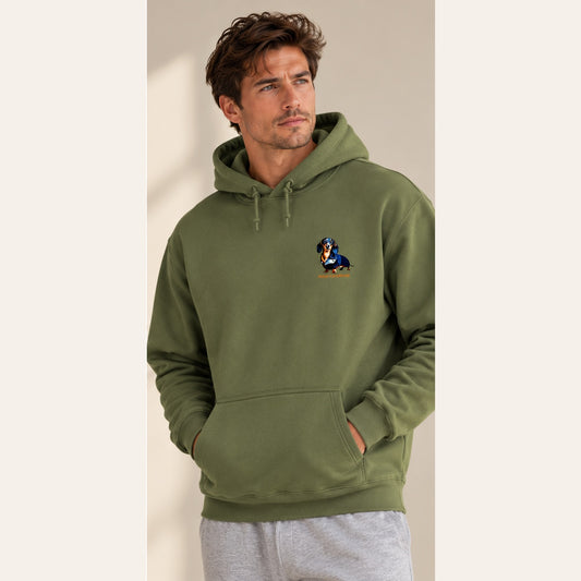 Oversize Hoodie Dachshund Motif Hugo's Sportline for Men